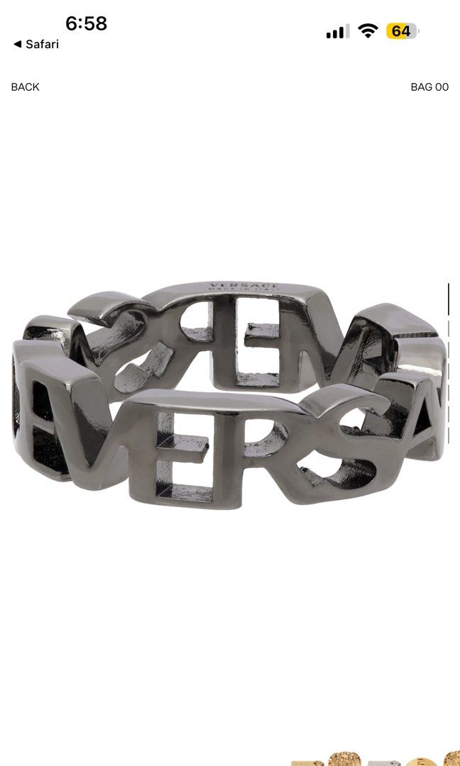 Versace Ring Rtp 352 Men s Fashion Watches Accessories Jewelry on Carousell