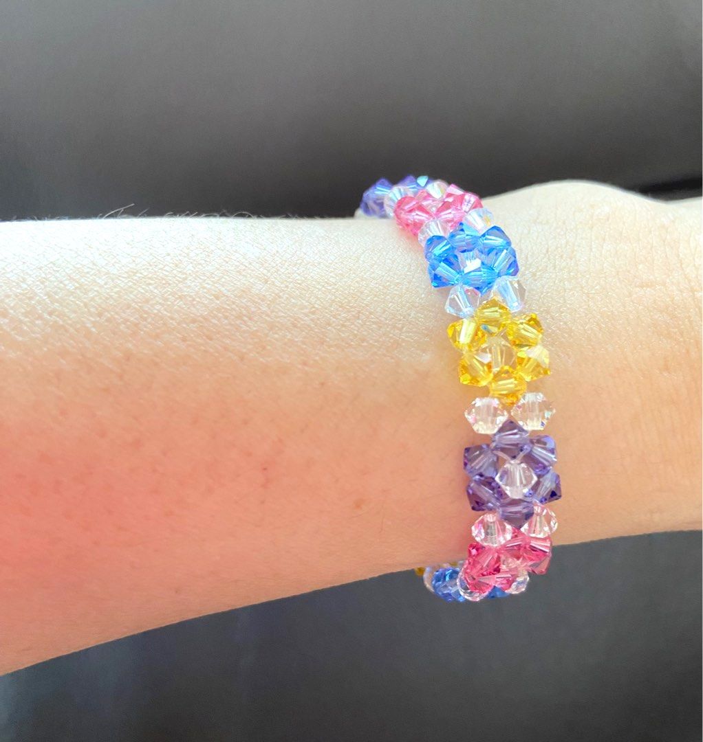 Vibrant Rainbow Swarovski Bracelet