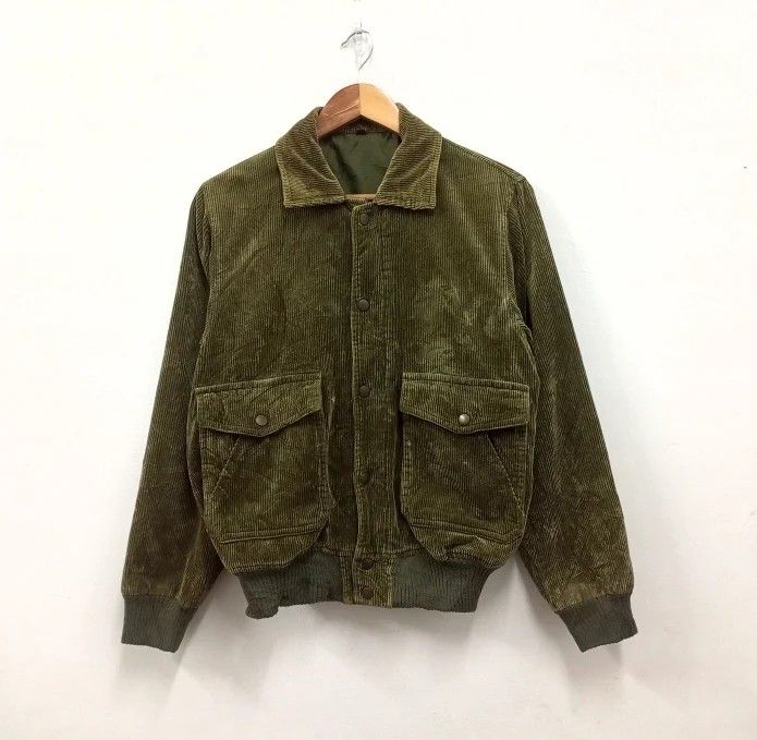 Distressed top corduroy jacket