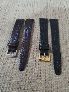 Vintage strap jam tangan tali croco crocodile aligator 18mm not cartier rolex watch