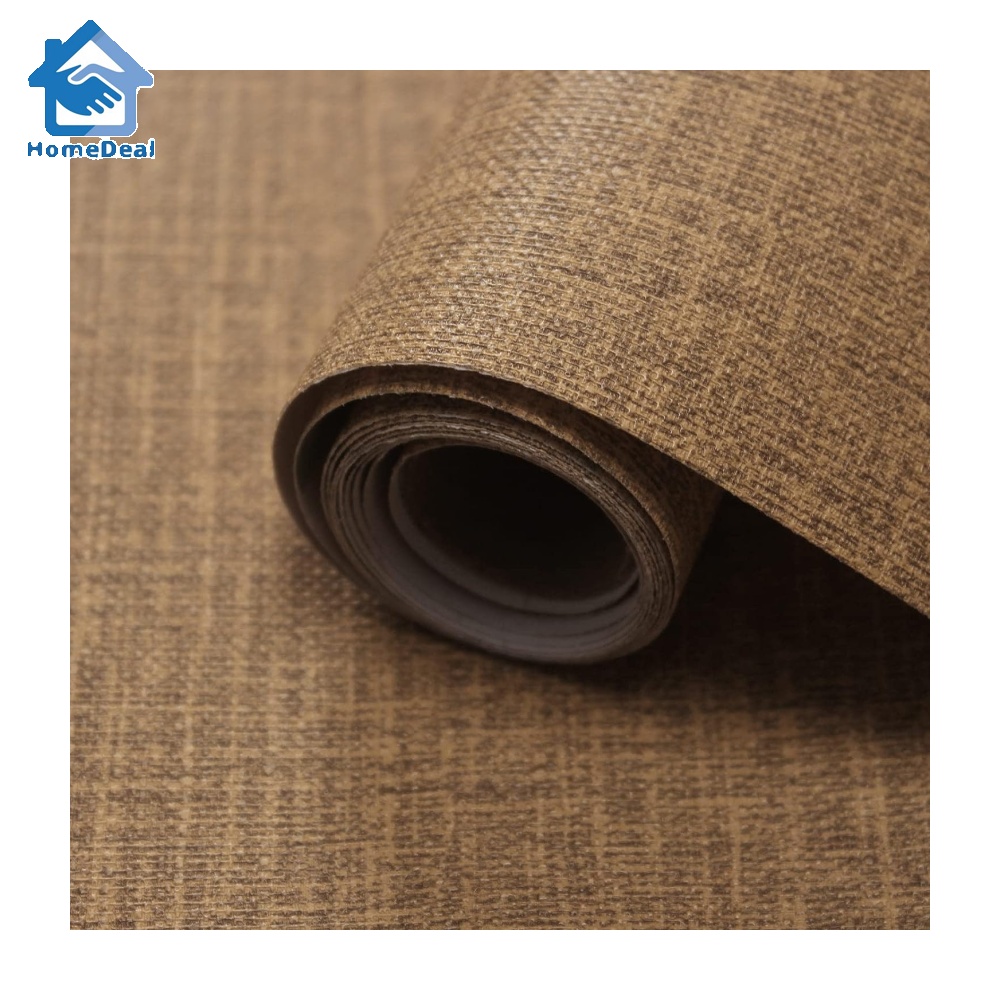 WADILE Grasscloth Peel and Stick Wallpaper 15.7in x 196.8in, Textured