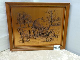 Wall decor Coppercraft signed wall frame 8"x10" from the UK 550 *Y126