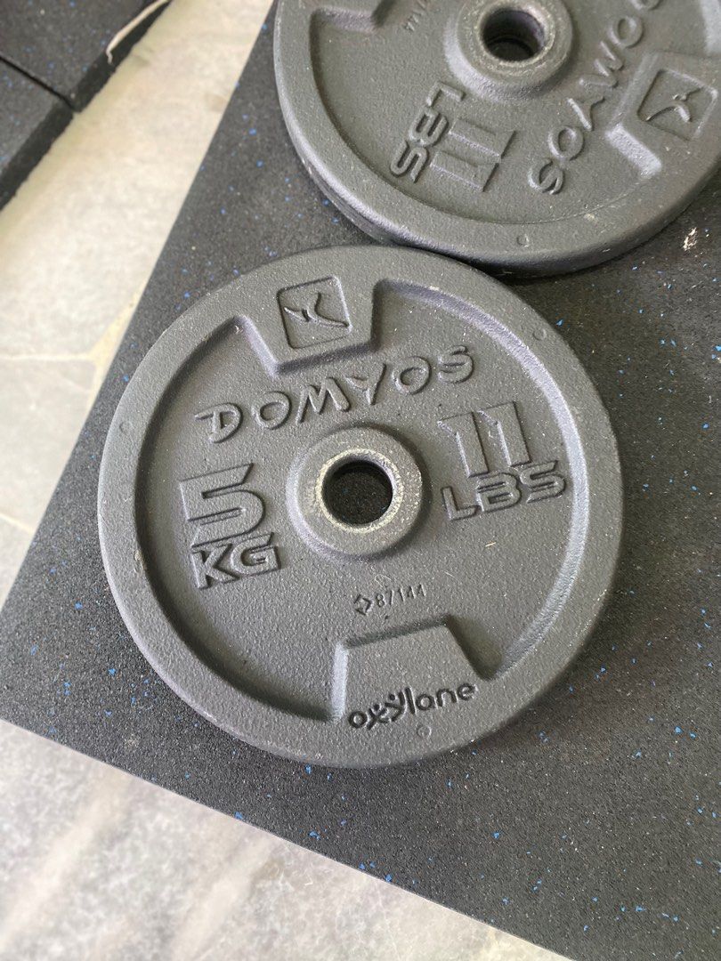 Weight Training Dumbbells and Bars Kit 50 kg, Sports Equipment