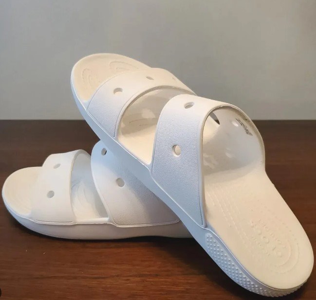 White crocs clearance slippers