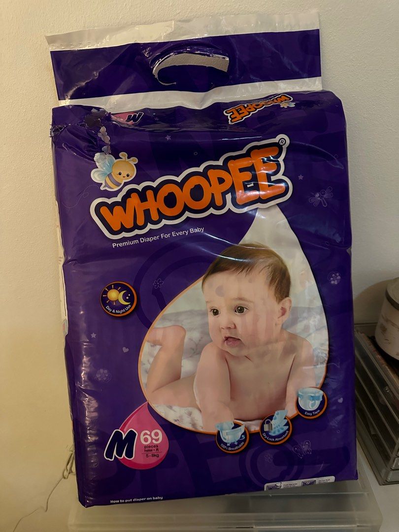 Whoopee diaper size m Babies Kids Bathing Changing Diapers