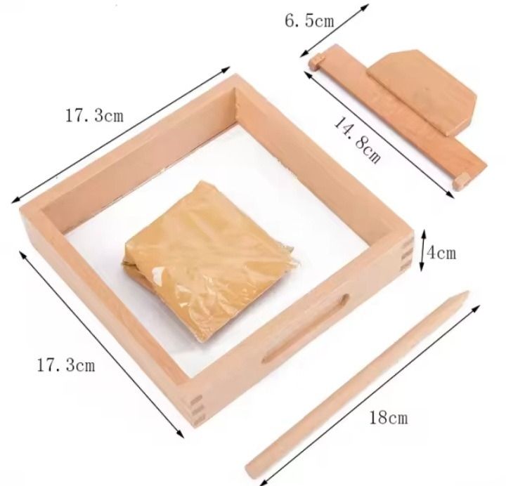 Wooden Sand Box Set Practice Learning Writing Alphabet Number Wooden ...
