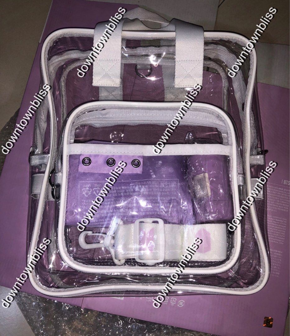 Clear best sale bts bag