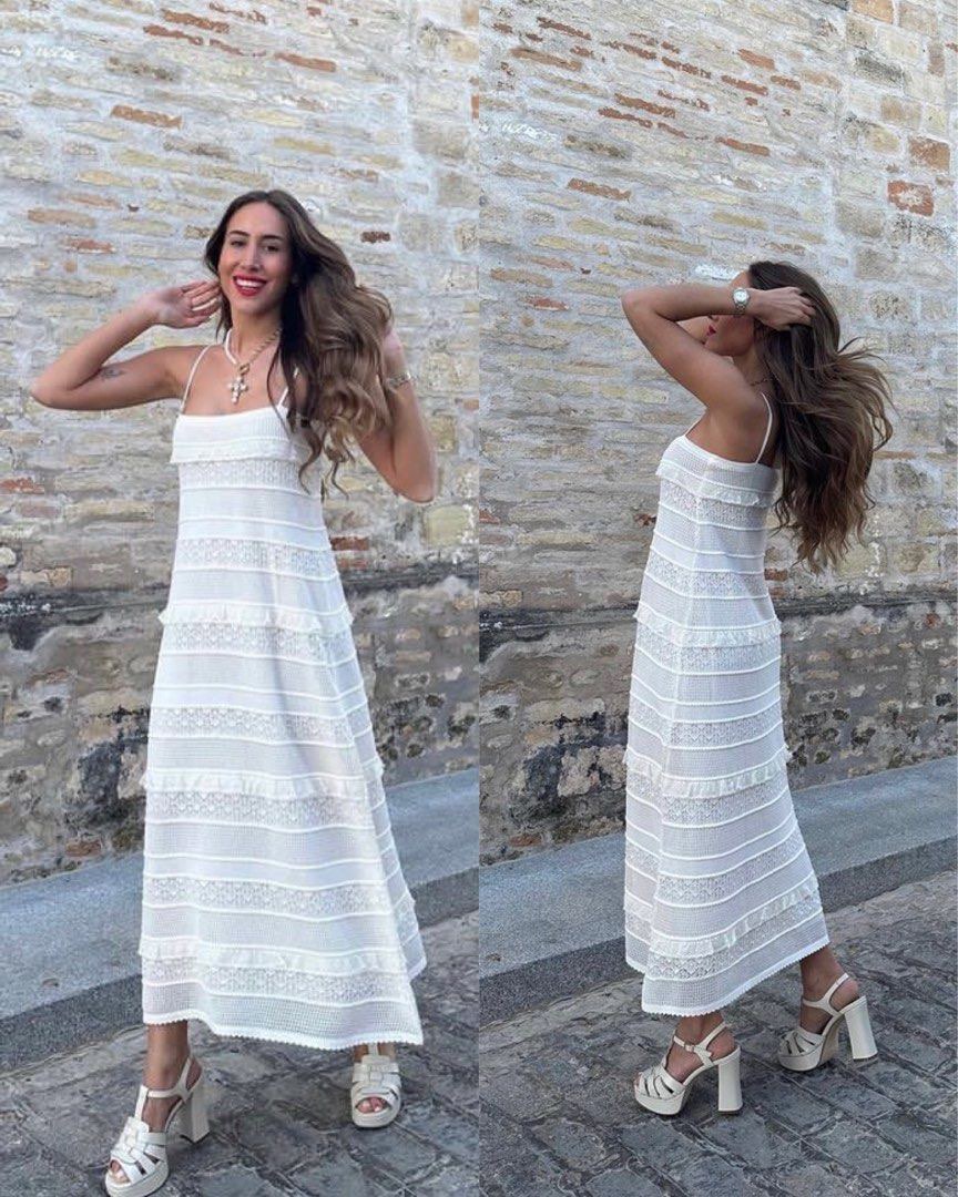 Zara sales pointelle dress