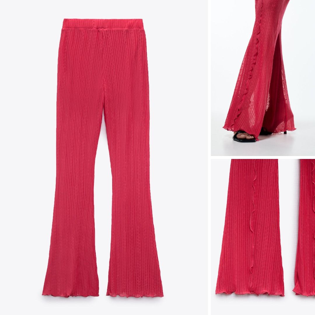 Fringe top trousers zara
