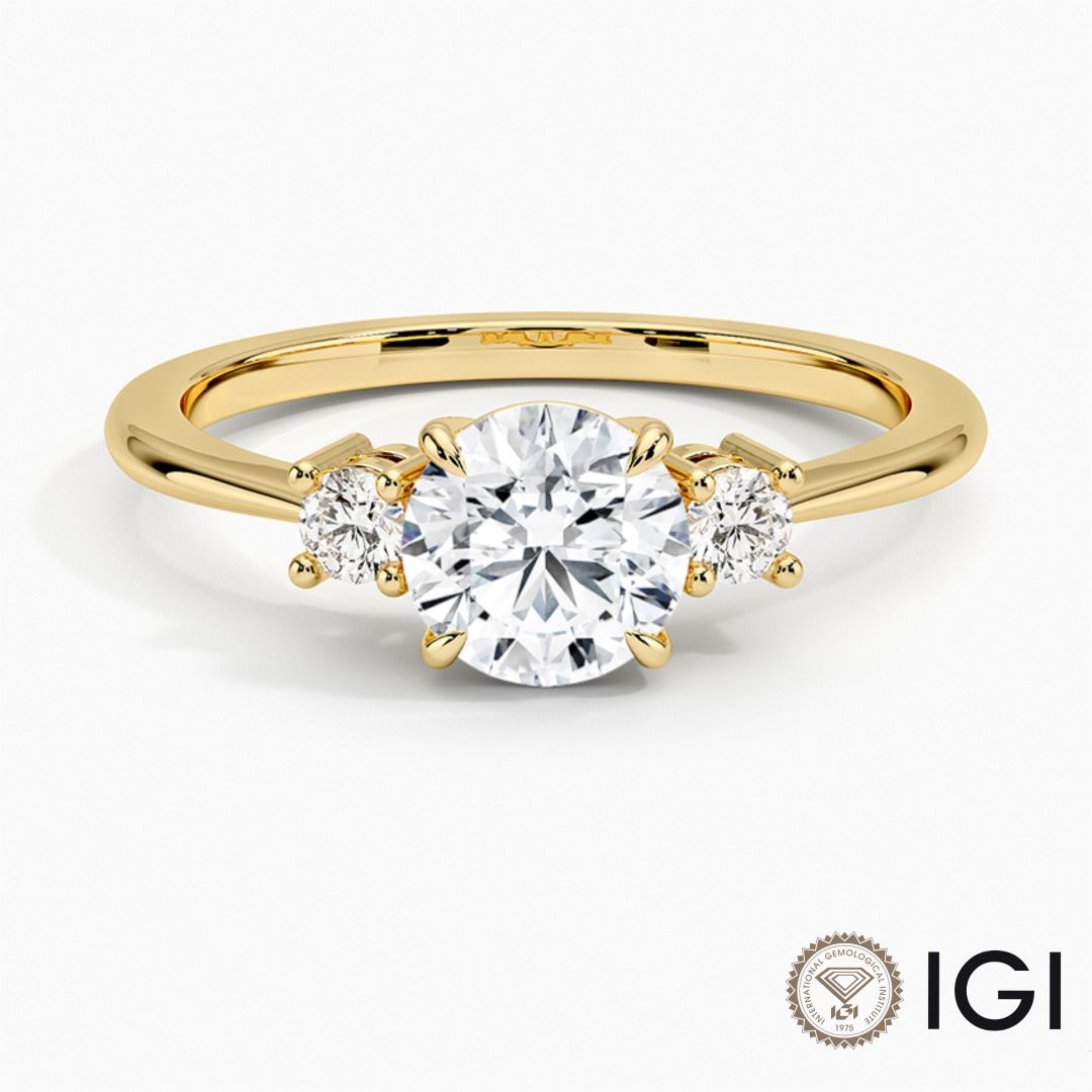 Gold diamond sales rings for womens