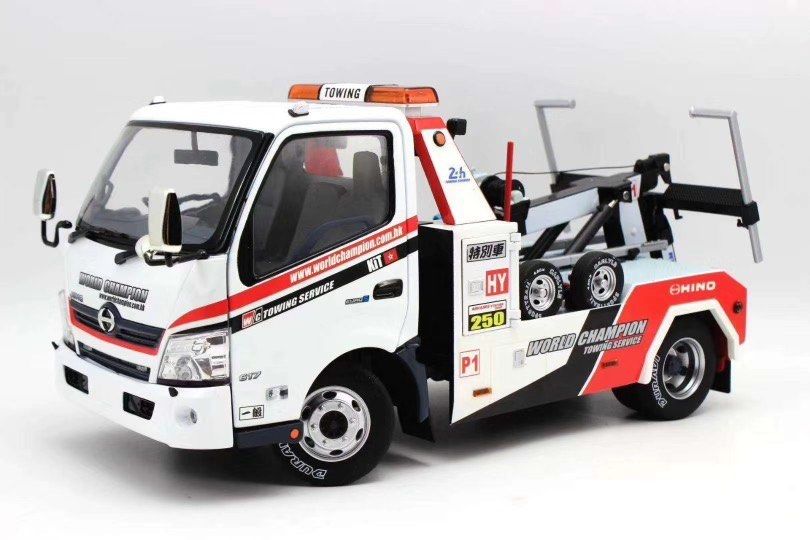 1/18 TINY Hino 300 Tow Truck (full opening diecast), Hobbies