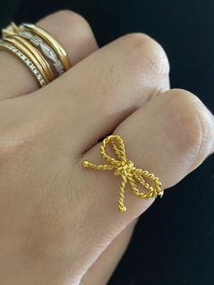18k Authentic Tiffany & Co Bow Ring