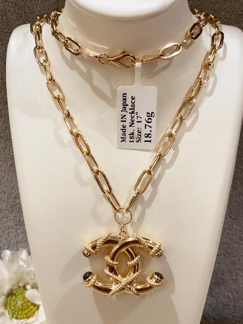 18k Saudi Gold Necklace Japan Style Chain + Cartier Panther Pendant 2.0g,  Women's Fashion, Jewelry & Organizers, Necklaces on Carousell