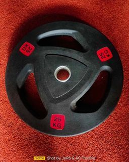 1pc 25kg Olympic Trigrip Plates -1,200 exercise gym equipment