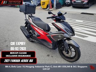 2021 PRE-OWNED YAMAHA AEROX GDR155 KEYLESS