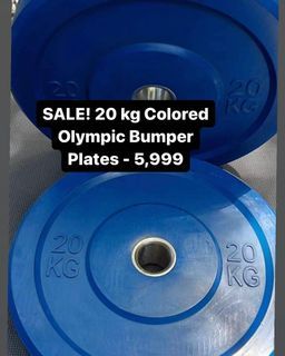 20kg Colored Olympic Bumper Plates