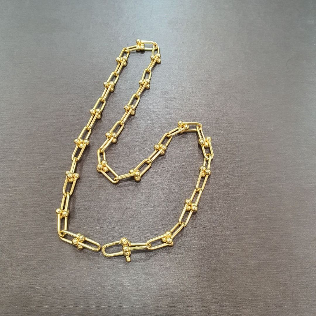 Gold sales link necklace