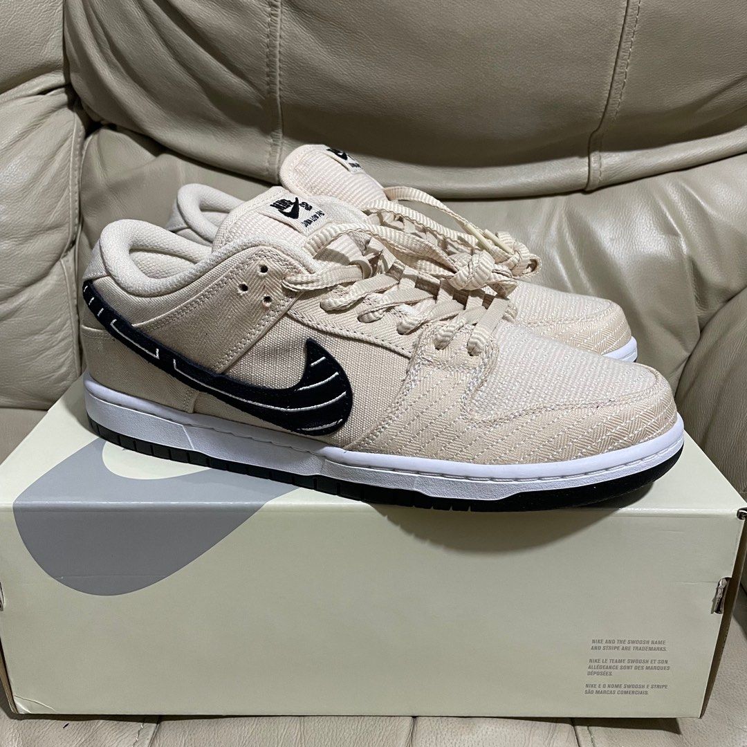 us10 Nike SB Dunk Low “Albino & Preto”, 男裝, 鞋, 波鞋- Carousell