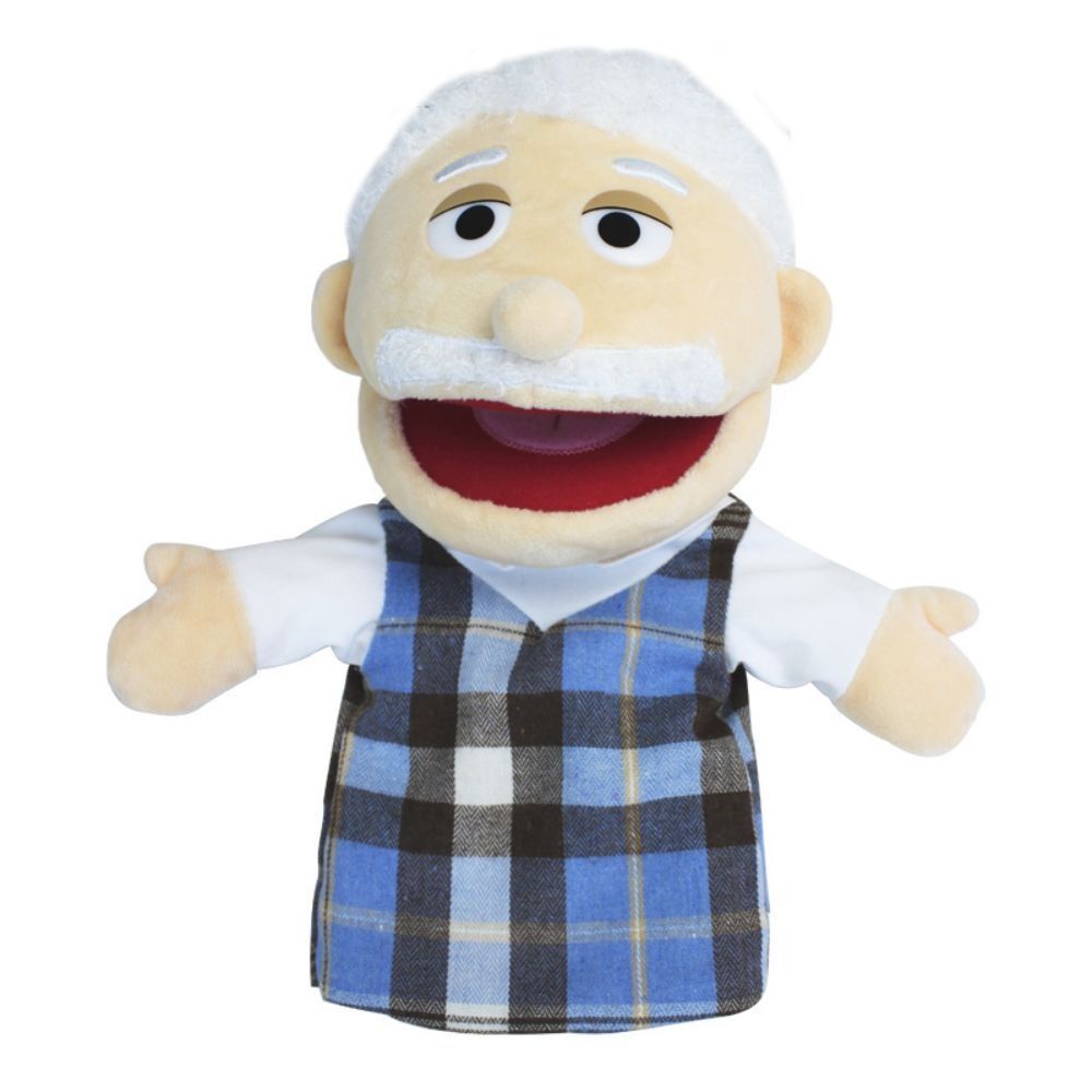 35cm family open mouth puppets kindergarten show ventriloquist tell