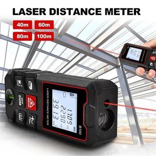 40M 60M Laser Distance Meter Rangefinder Trena Laser Tape Range Finder Build Measure Device Ruler Test Tool Electronic Level Control