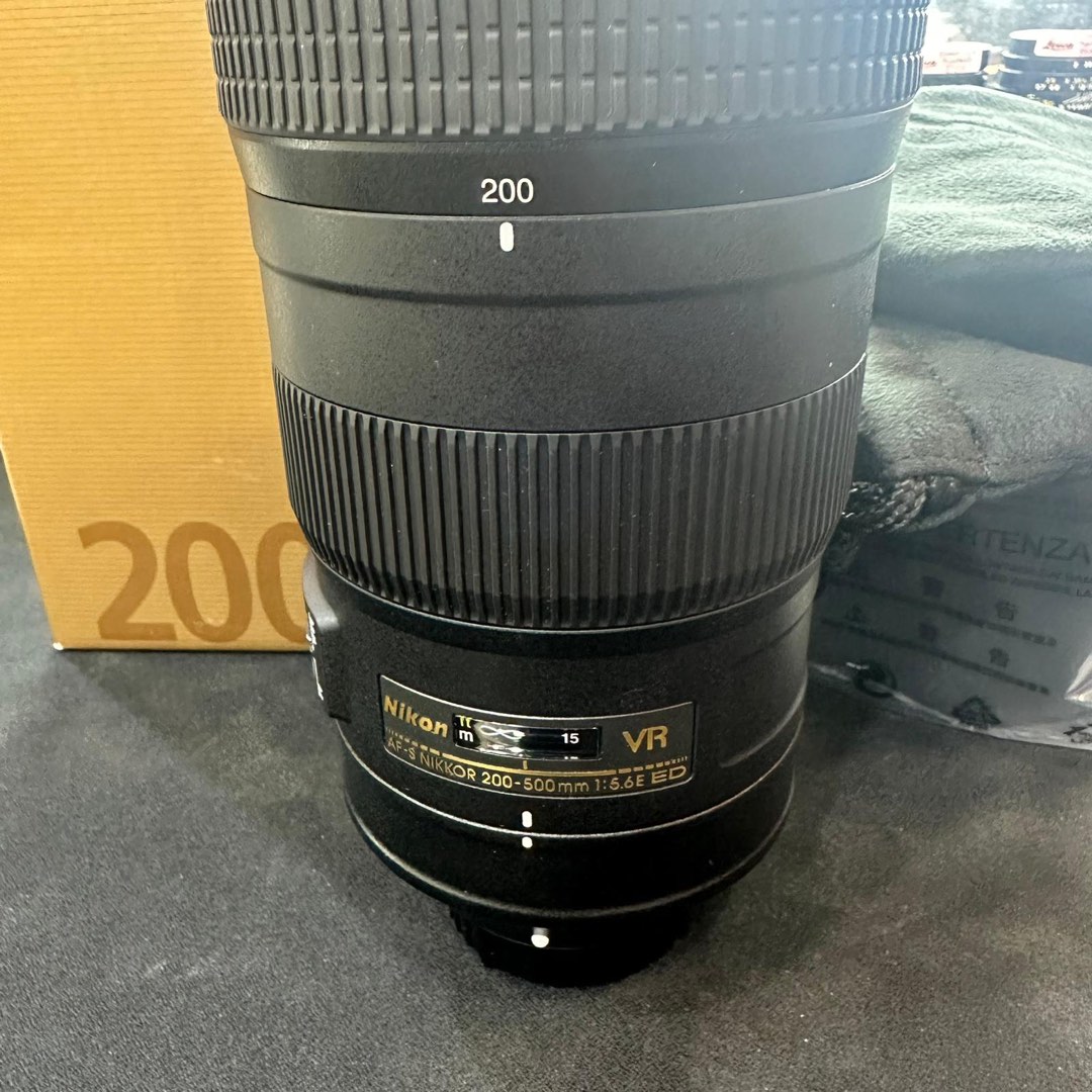 99% Nikon AF-S 200-500mm f5.6 E 200-500 VR, 攝影器材, 鏡頭及裝備