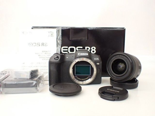 未使用且已打開的商品] 佳能微單單鏡頭相機EOS R8 RF24-50 F4.5-6.3 IS