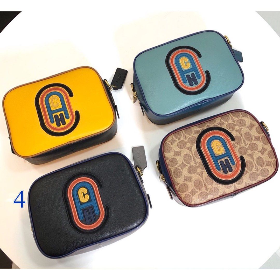 COACH Camerabag Men Sling Camera Colorblock With Patch Man Unisex Women Square Pouch Woman Best Birthday Husband Wife Christmas Xmas Designer
