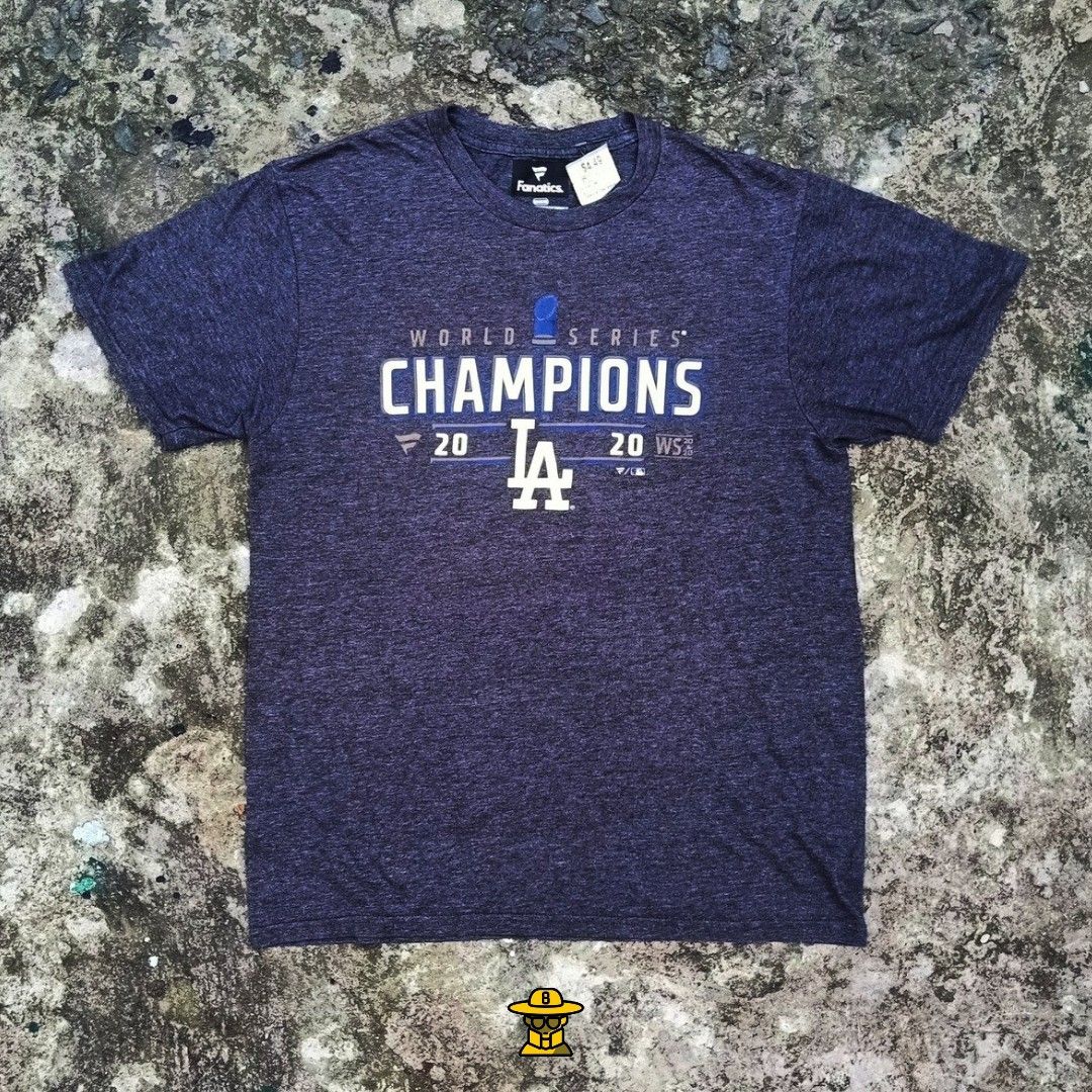 LA Lakers NBA Champions LA Dodgers 2020 World Series Champions T-Shirt Size  M.