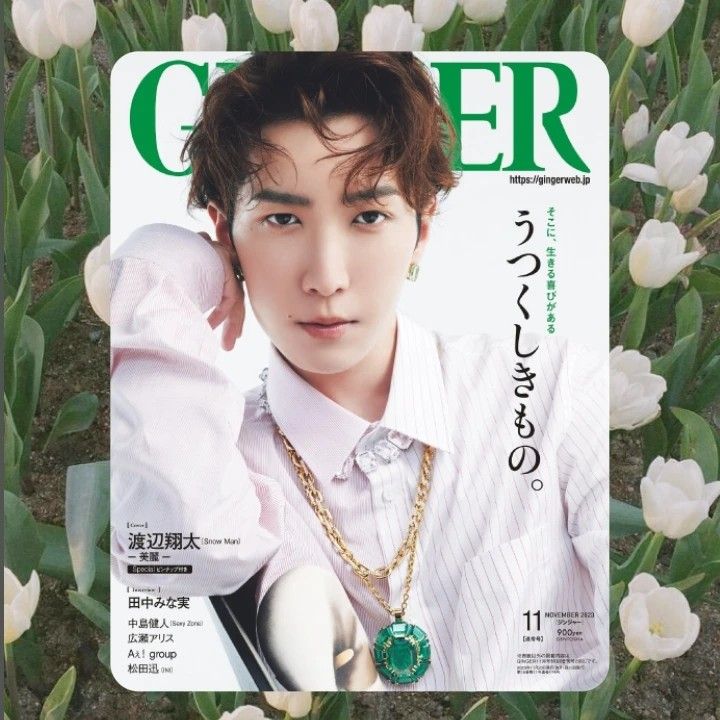 ???? GINGER 渡邊翔太SnowMan 代購預訂| ジンジャー2023年11月号通常版渡辺翔太Snow Man 中島健人Sexy Zone  j家雜誌, 興趣及遊戲, 收藏品及紀念品, 日本明星-