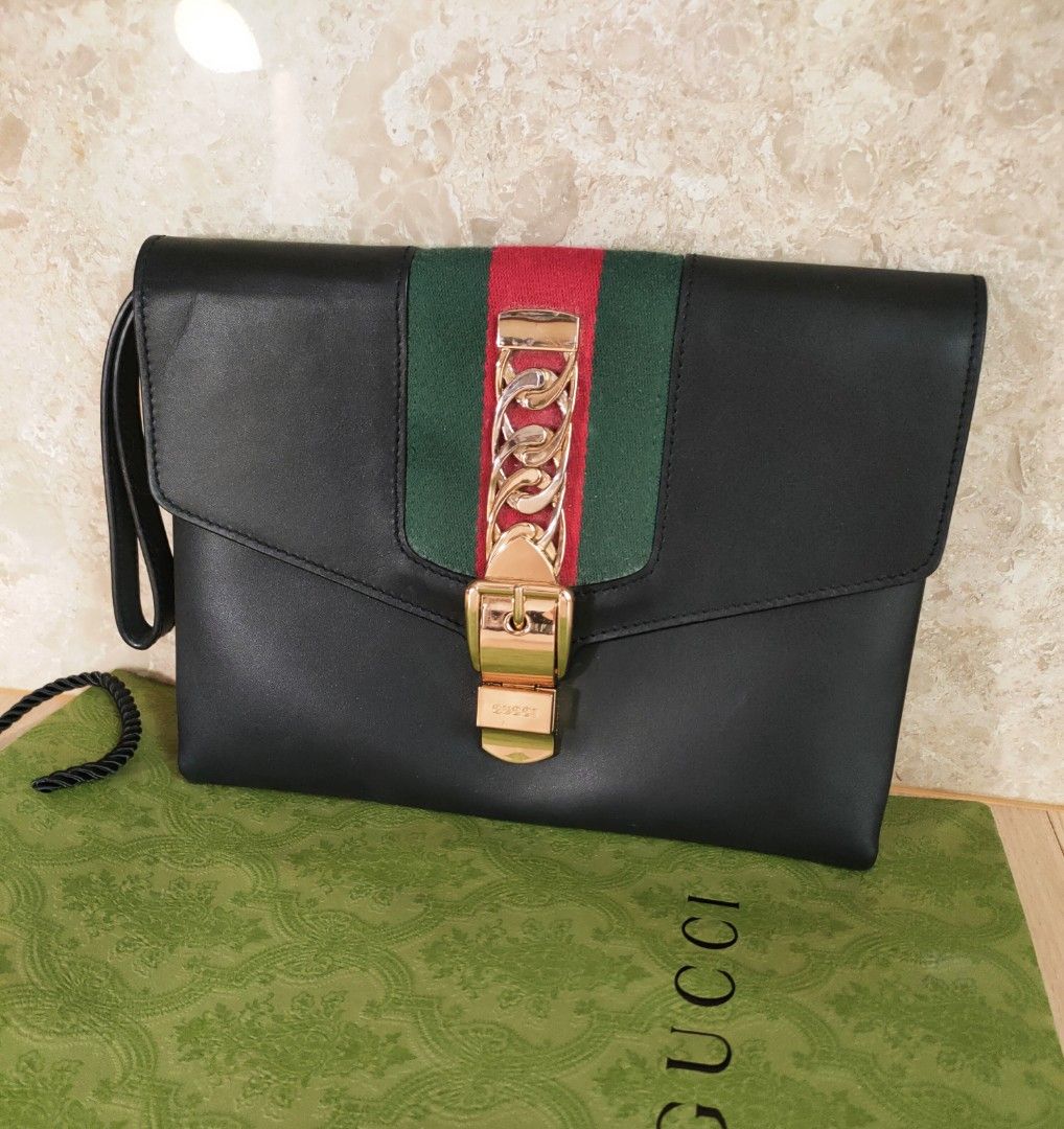 STEAL Gucci gucci Sylvie Clutch bag for men women AUTHENTIC