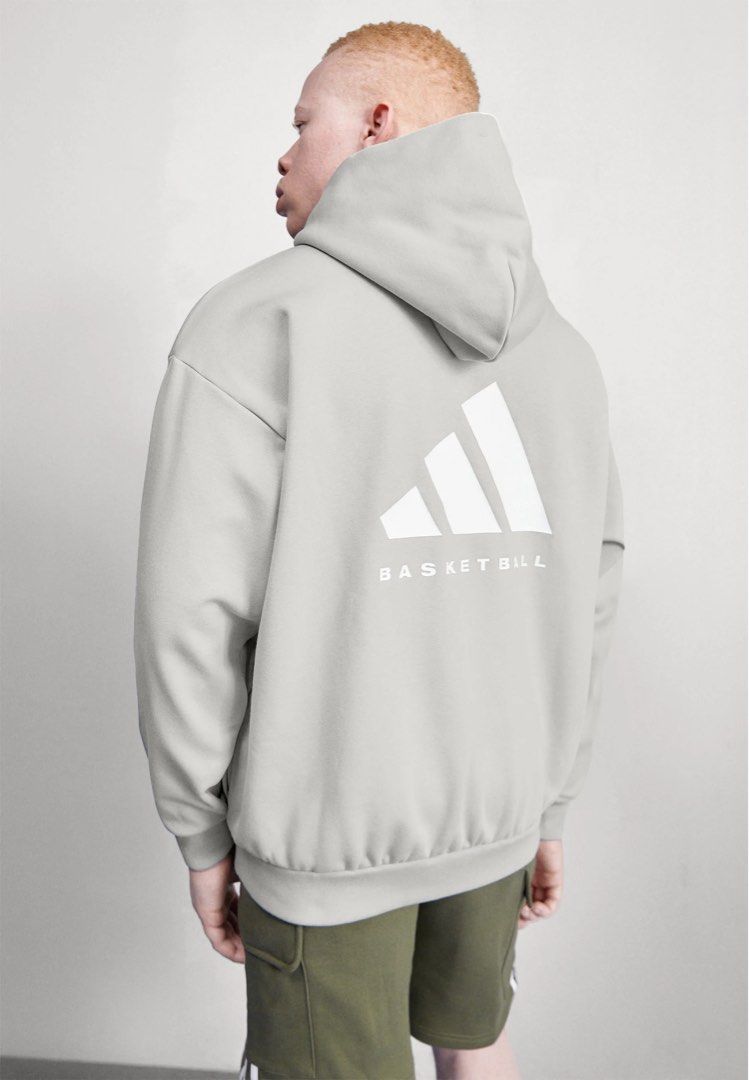 Adidas Basketball Hoodie Metal Grey XL