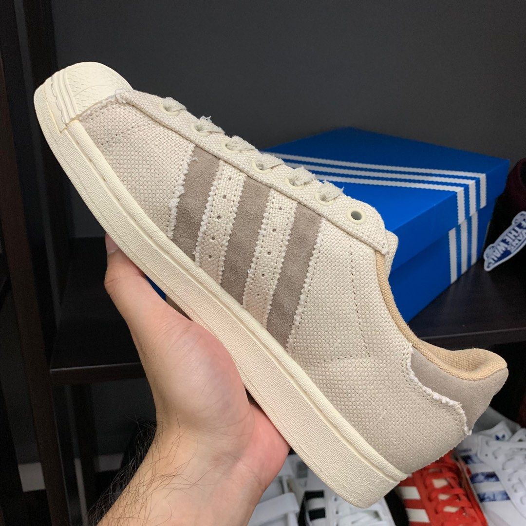 Beige new arrivals suede superstars