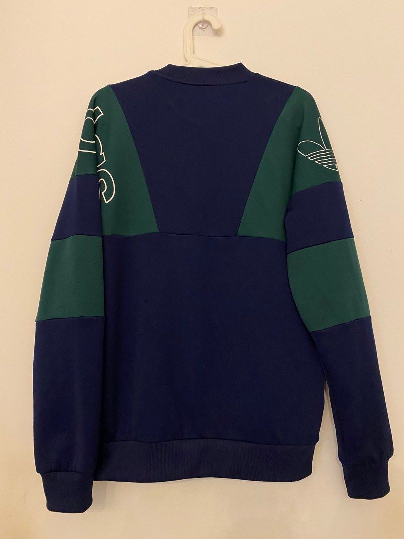 Adidas originals spirit poly crew sweatshirt online