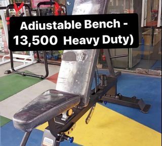 ADJUSTABLE BENCH - GYM EXERCISE EQUIPMENT