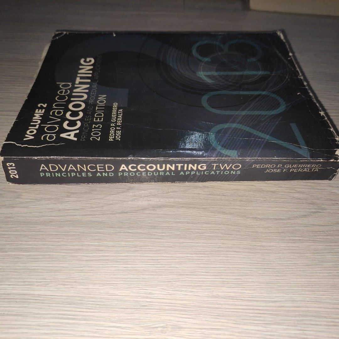 Advanced Accounting Principles and Procedural Applications Volume 2 by ...