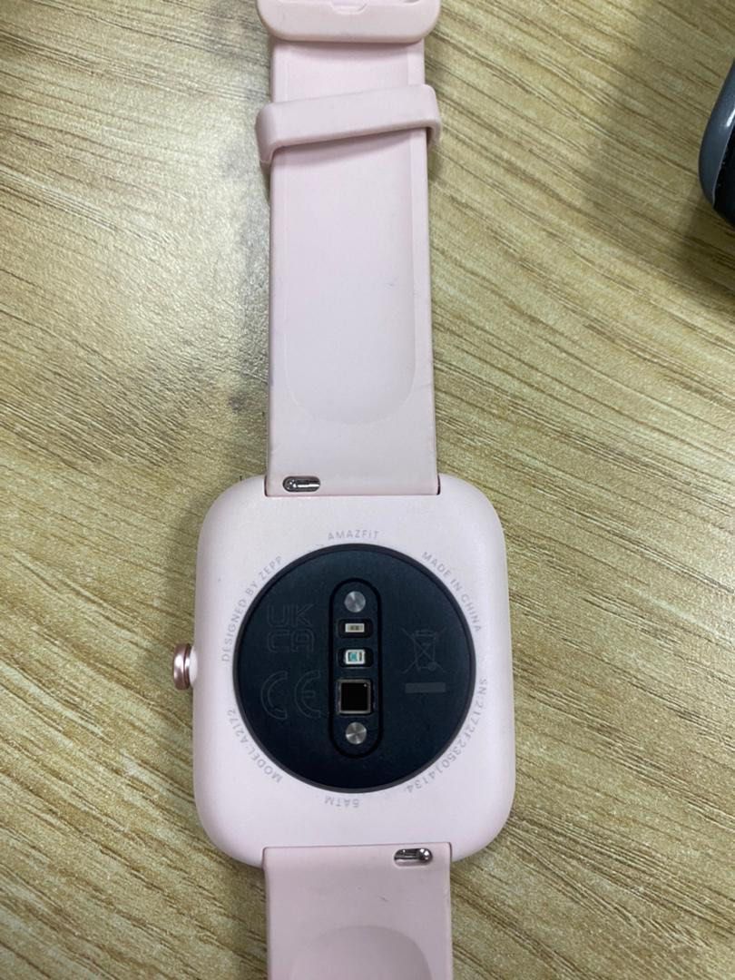 Amazfit Bip 3 Pro Smart Watch: 14-Day Battery Life - Pink
