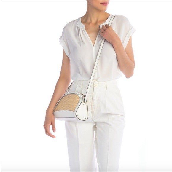 Authentic Kate Spade Cross body Reiley Straw Summer Luxury Bags
