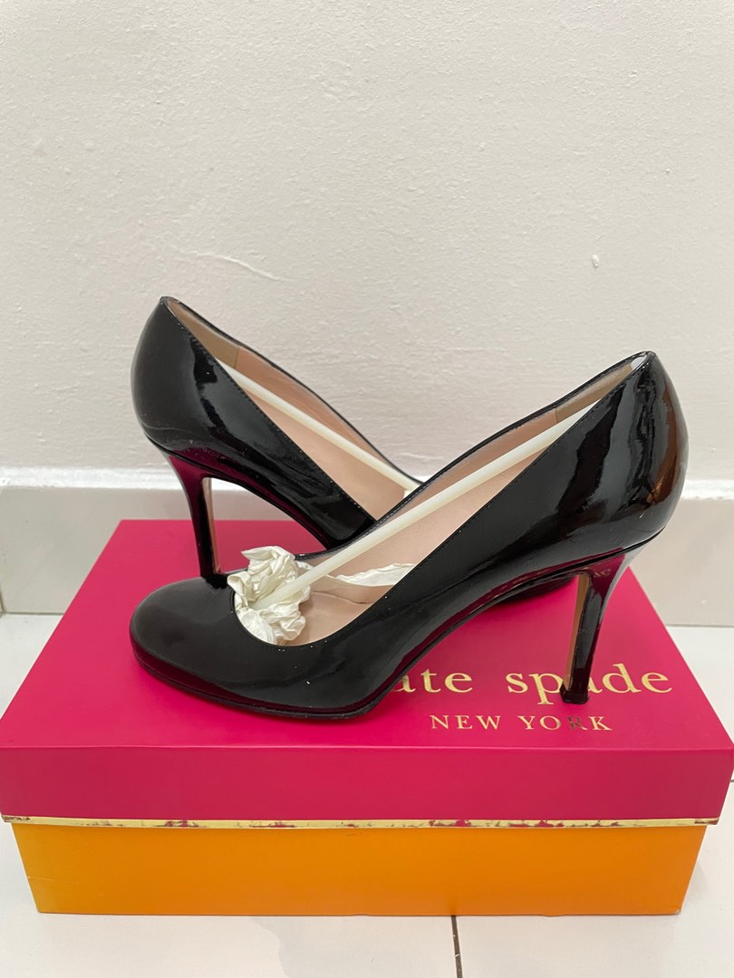 Authentic Kate Spade Karolina Patent Leather Black Heels