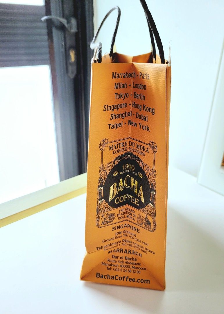 Bacha Coffee paper bag, Everything Else on Carousell