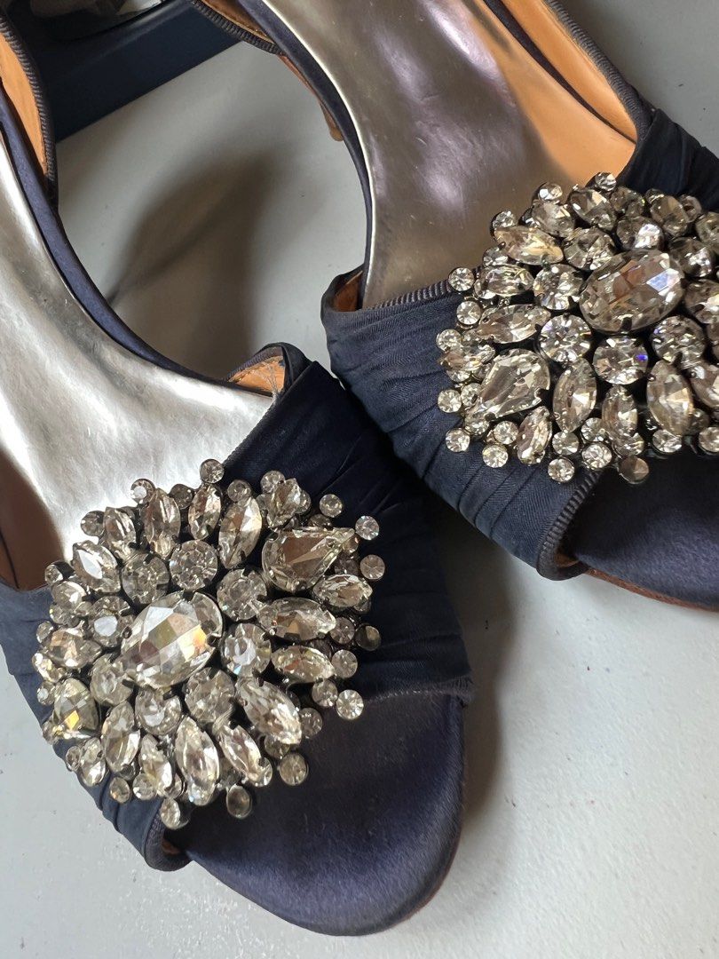 Navy badgley mischka wedding shoes online