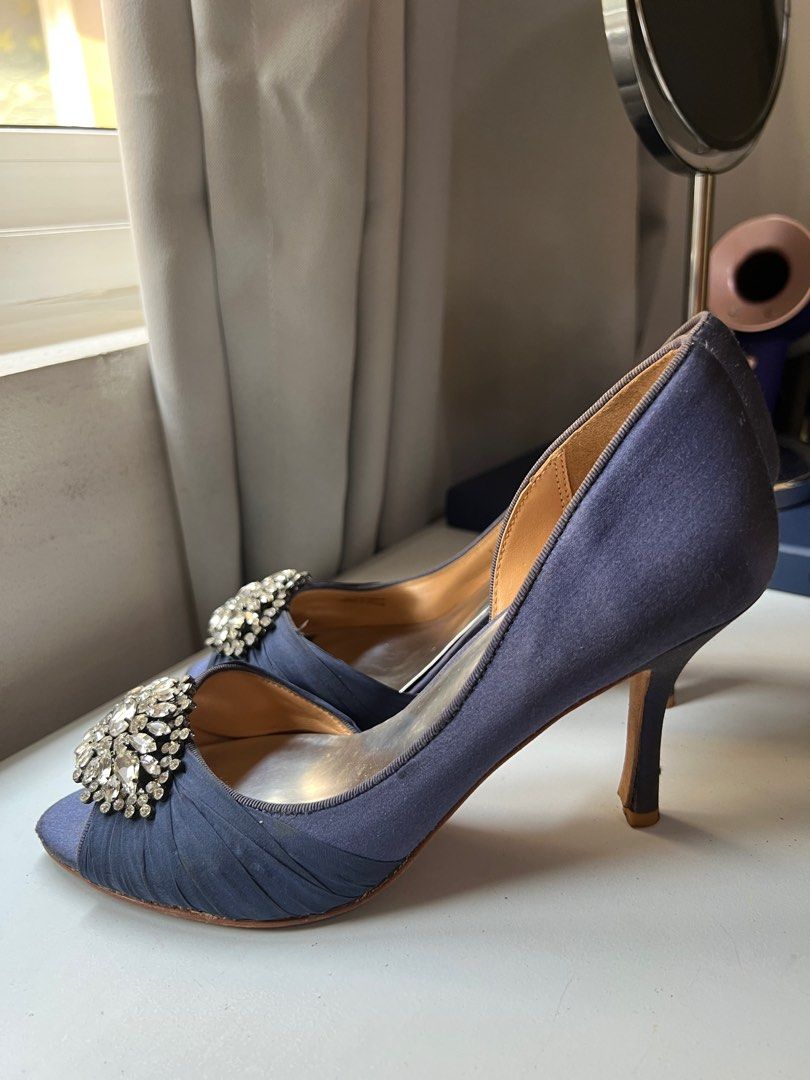 Badgley Mischka Something Blue Wedding Shoes Women s Fashion Footwear Heels on Carousell
