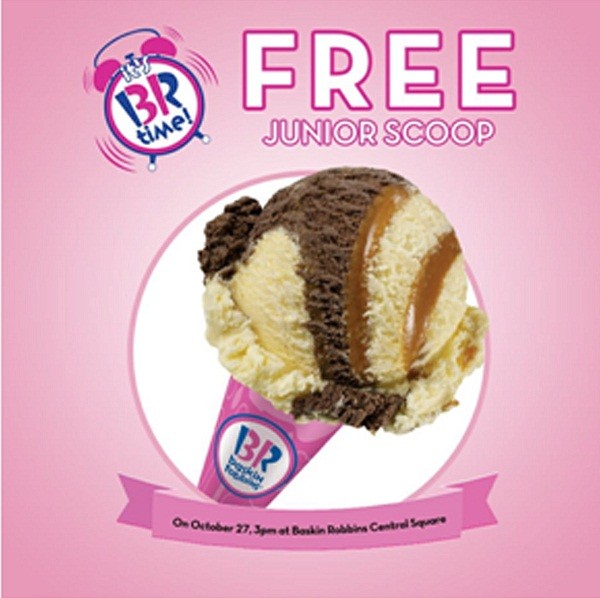 BASKIN ROBBINS FREE ICE CREAM WITH REF CODE 16813419, Food & Drinks