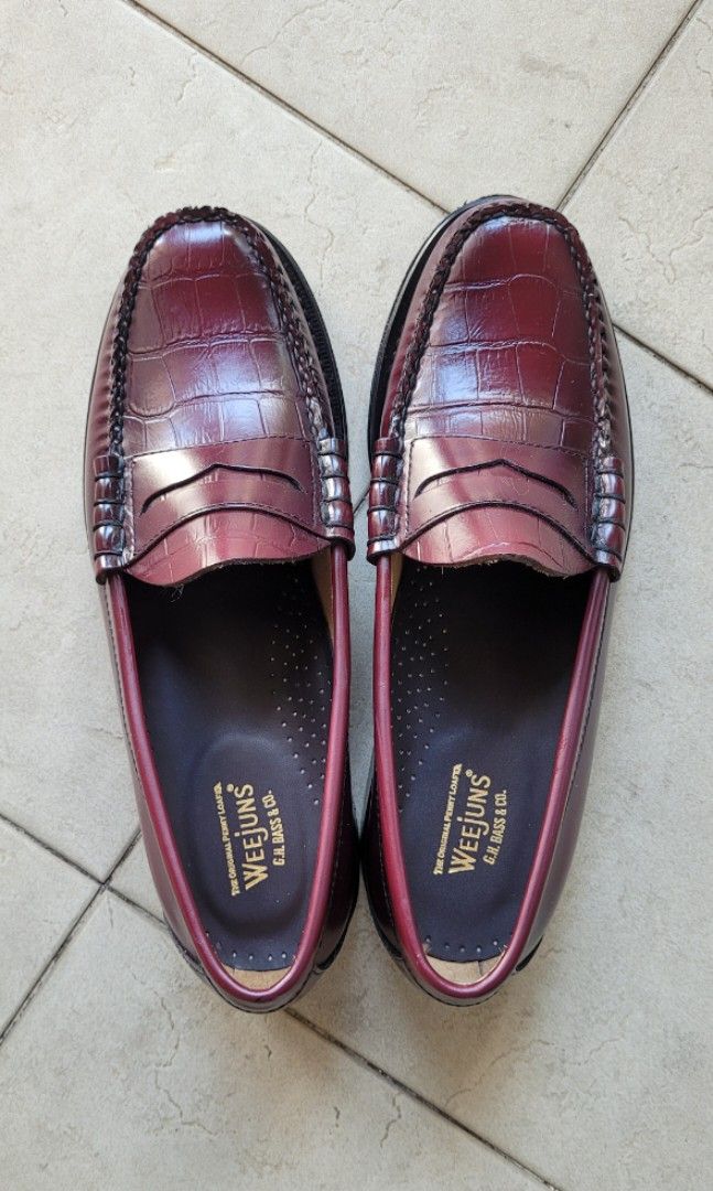 Weejuns larson penny loafers on sale wine leather