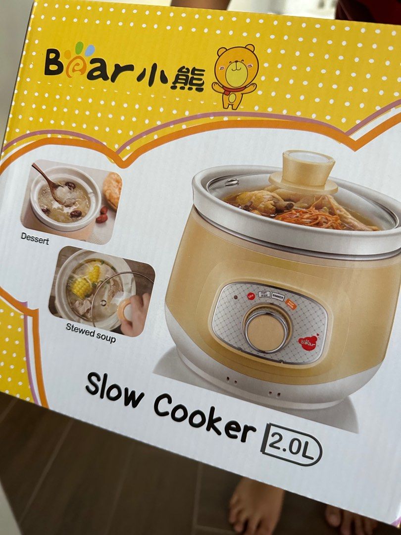 Bear slow cooker 2 liters, TV & Home Appliances, Kitchen Appliances