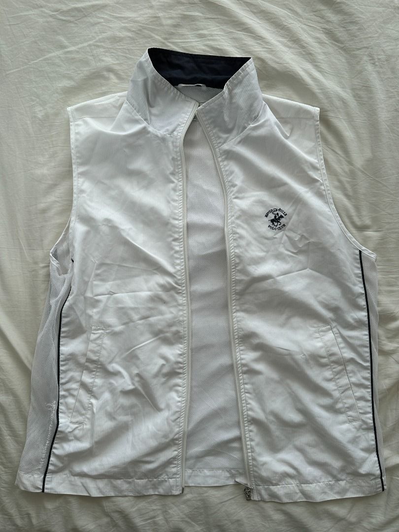 White New Beverly Hills Polo Club Vest Outerwear