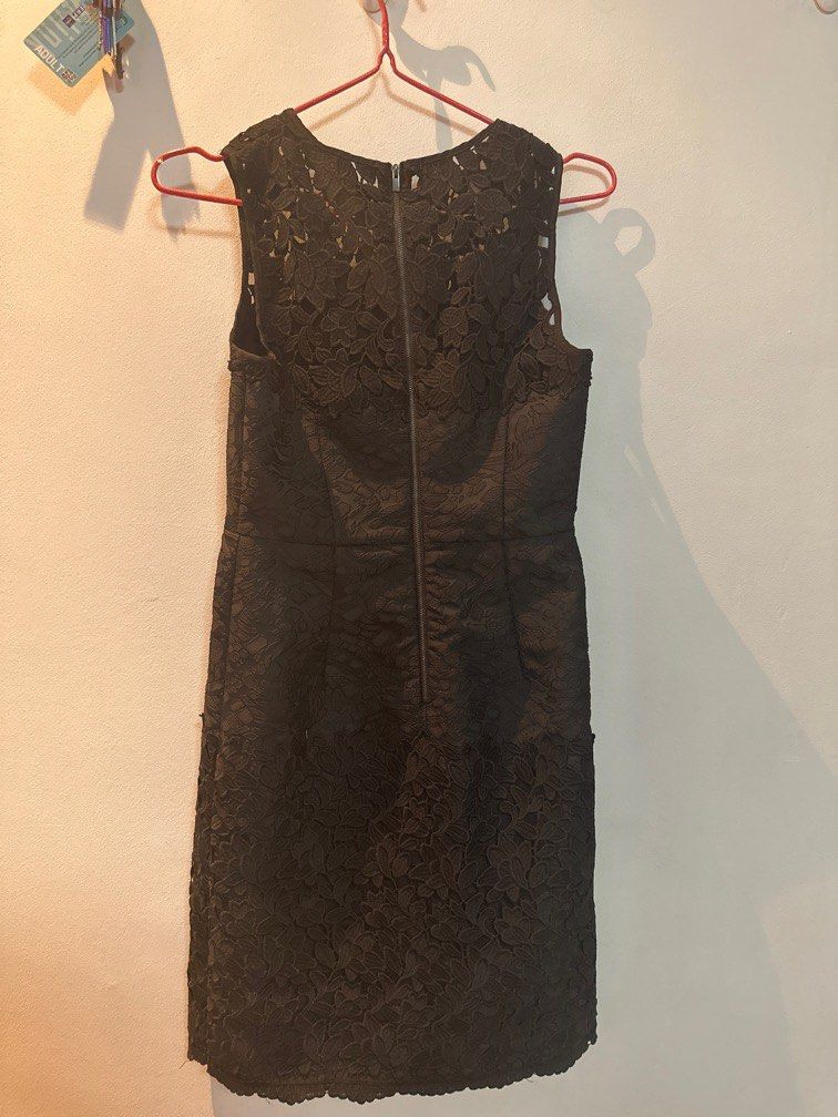 Black Lace Office Dress, Women's Fashion, Dresses & Sets, Dresses on ...