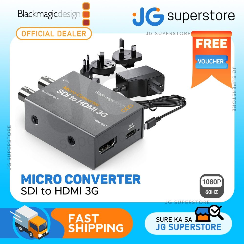 Blackmagic Design SDI to HDMI 3G Micro Converter with Power Supply