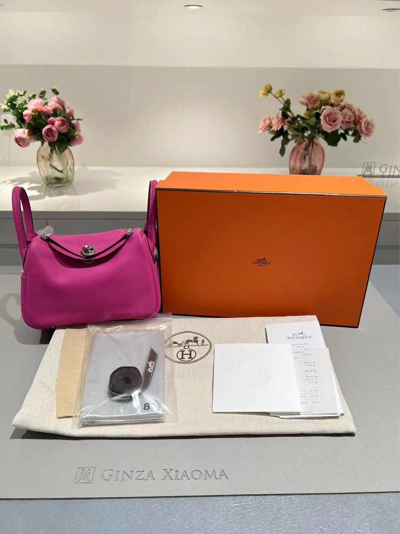 Hermes Mini Lindy Magnolia Swift BNIB