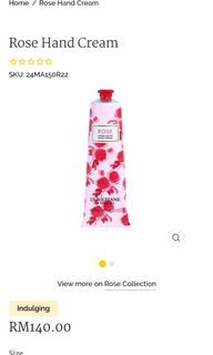 Brand new Loccitane rose hand cream