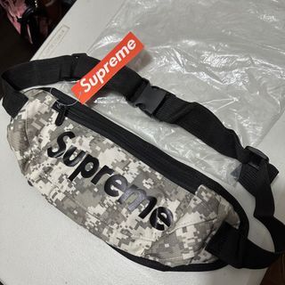 Brand new Supreme Belt Bag Camouflage Dark Blue